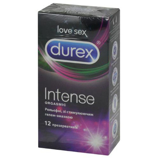 Презервативы латексные с силиконовой смазкой Durex Intense Orgasmic (Дюрекс Интенс Оргазмик) №12